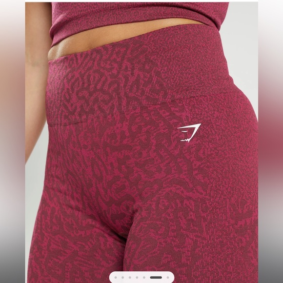 Gymshark Adapt Animal Seamless Cycling Shorts - Reef | Cherry Brown - Picture 3 of 3